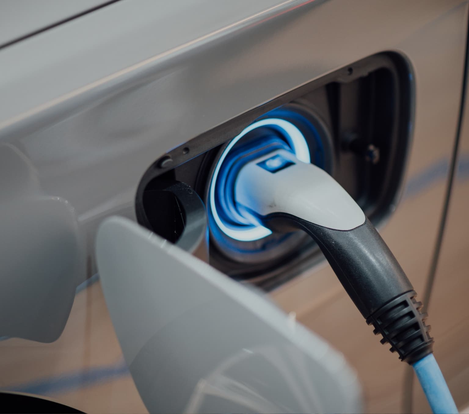 charger plugged into a car