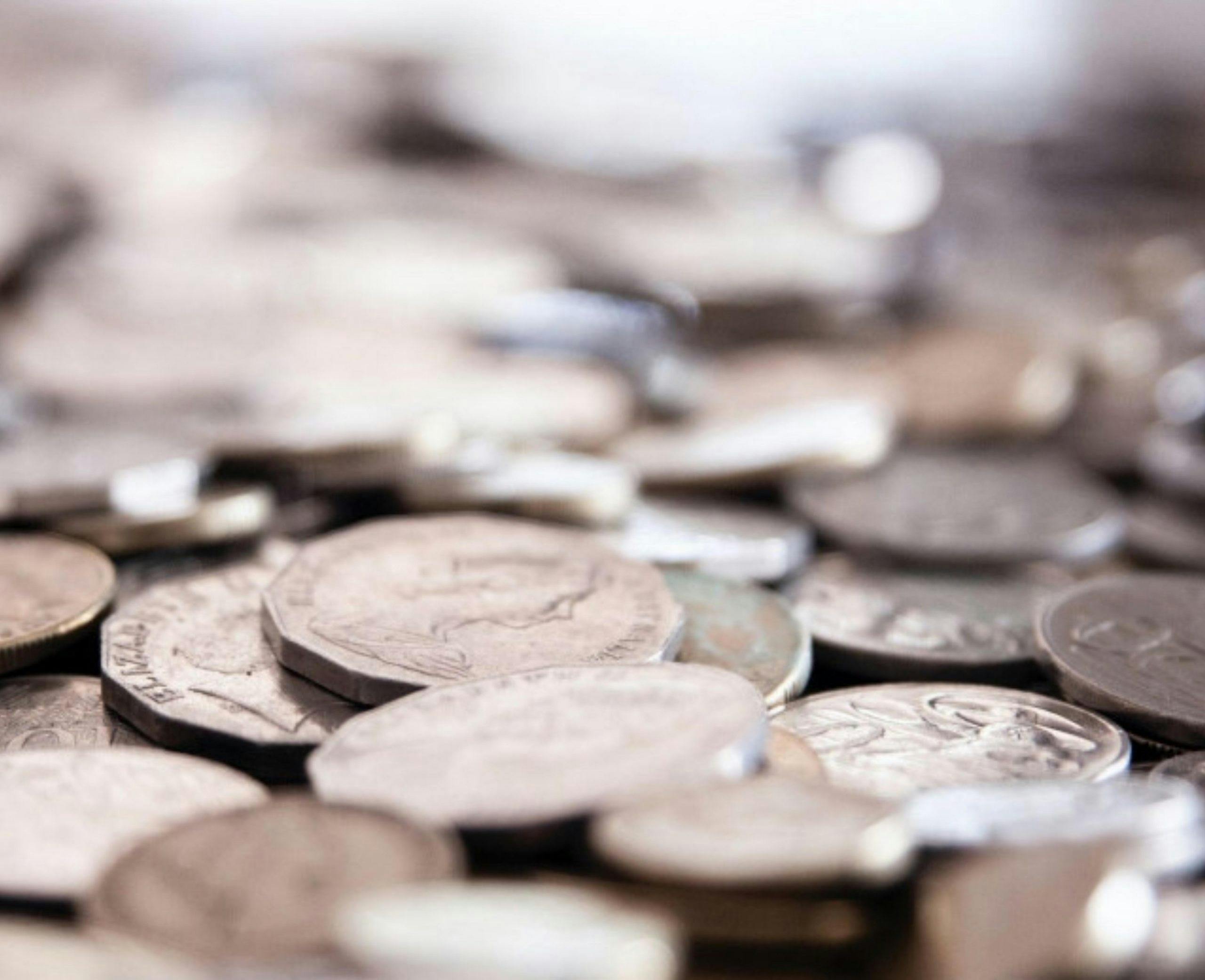 Pile of Australian coins